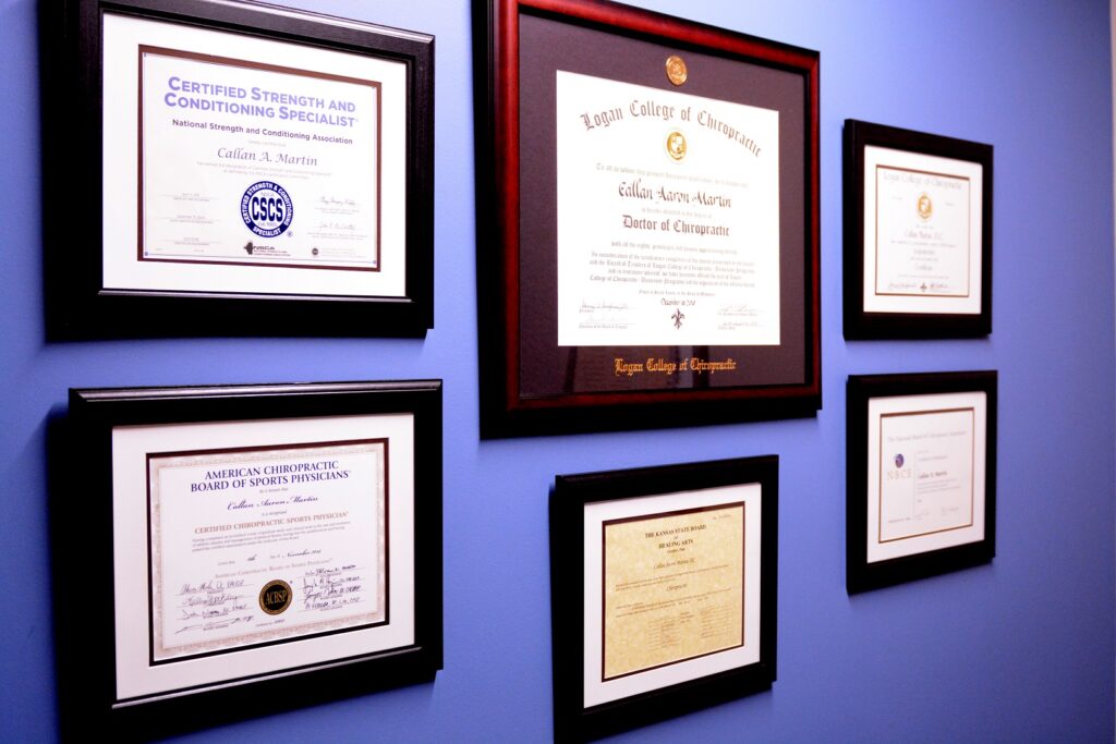 Awards and Certifications Back ON Track Chiropractic and Acupuncture