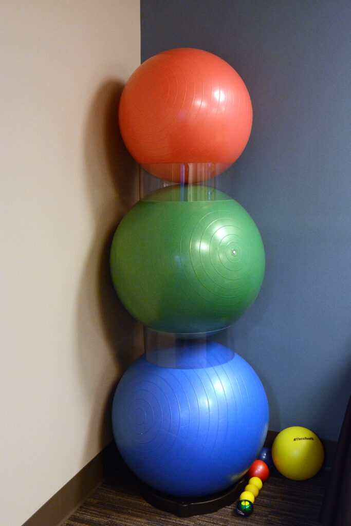 Excersise Ball Back ON TRack Chiropractic and Acupuncture Overland Park