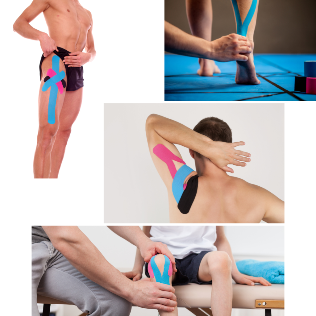 Various Kinesiotape applications