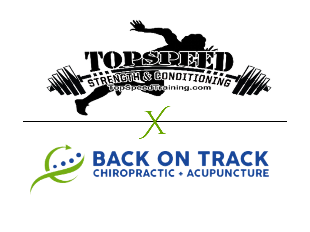 Back ON Track Chiropractic + Acupuncture offers care for athletes at Top Speed Training in Lenexa Kansas.