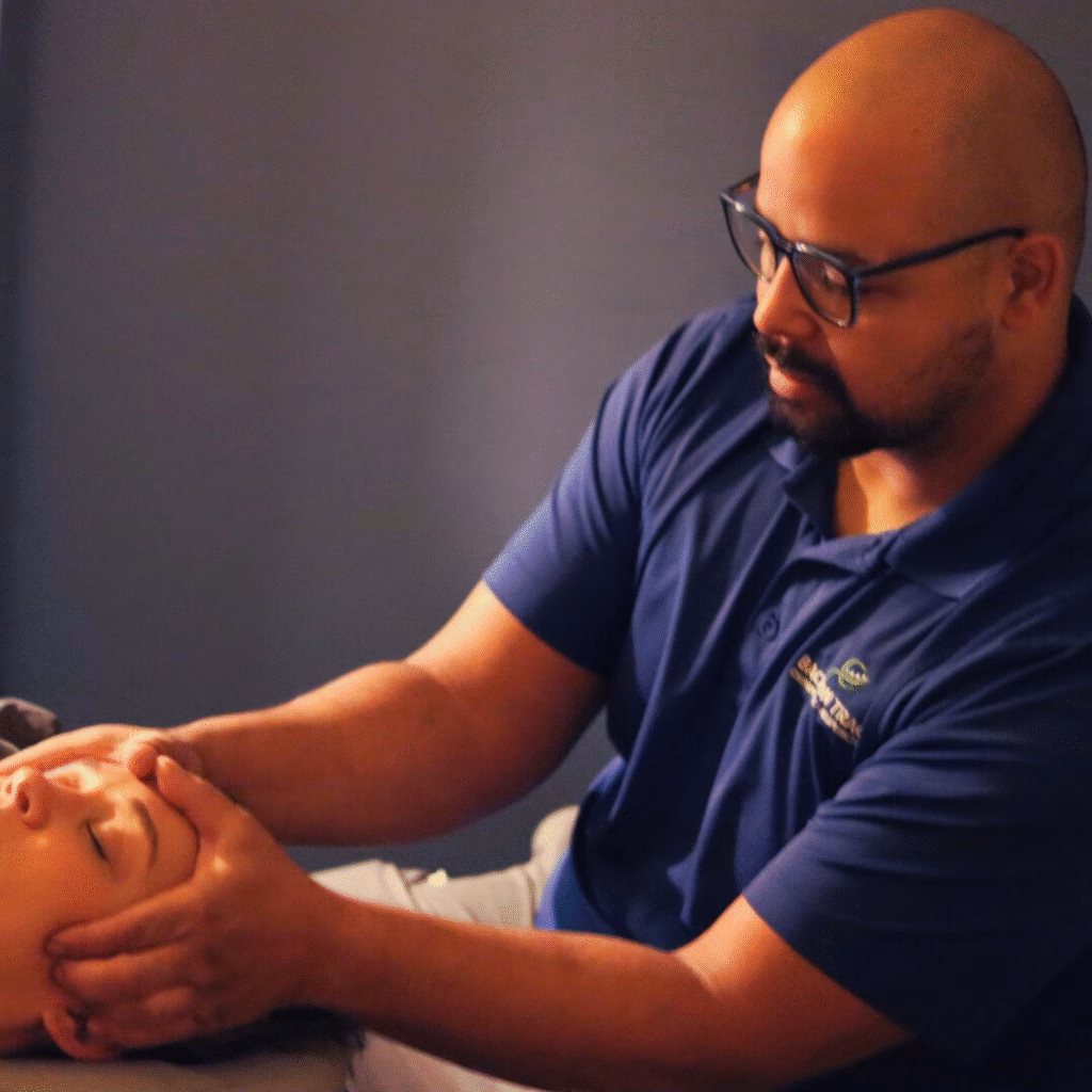 Therapeutic massage at Overland Park Back On Track Chiropractic + Acupuncture